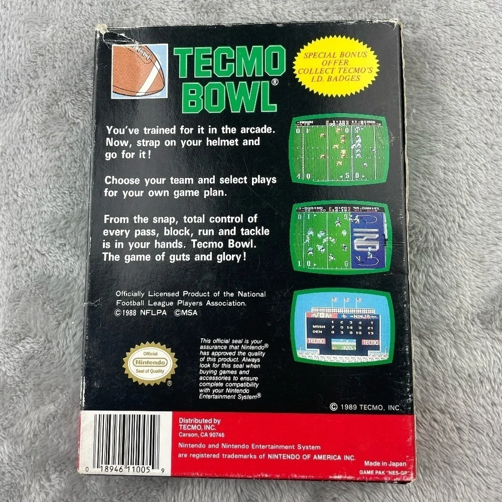 Nintendo tecmo bowl